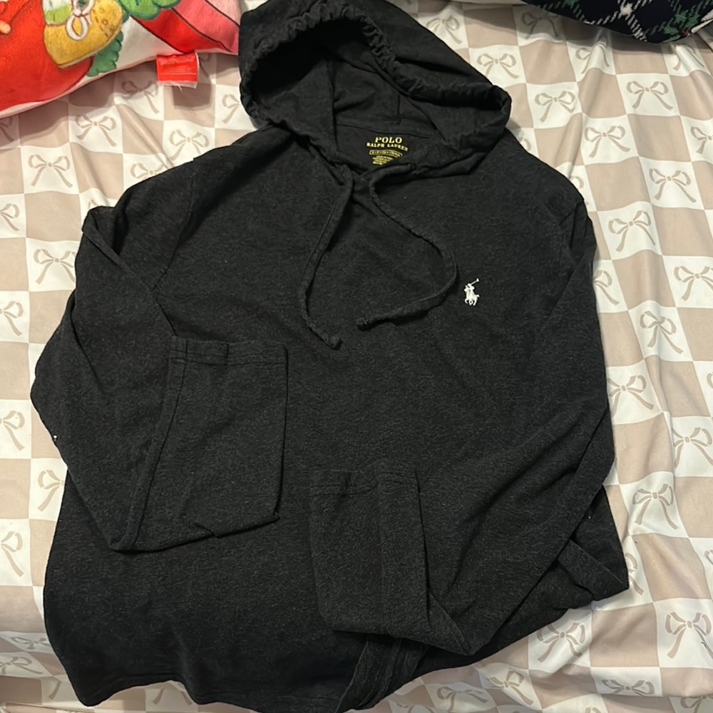 Polo by Ralph Lauren Men's Charcoal Hoodie